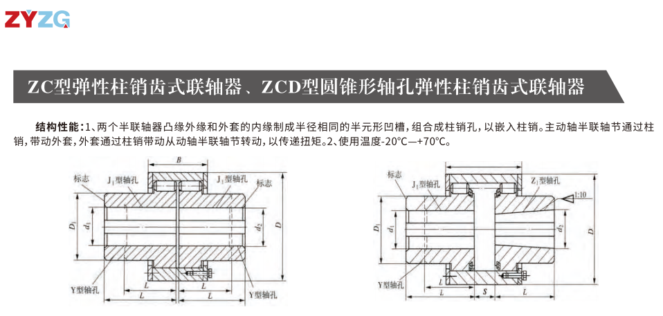 ZC型彈性柱銷齒式聯(lián)軸器